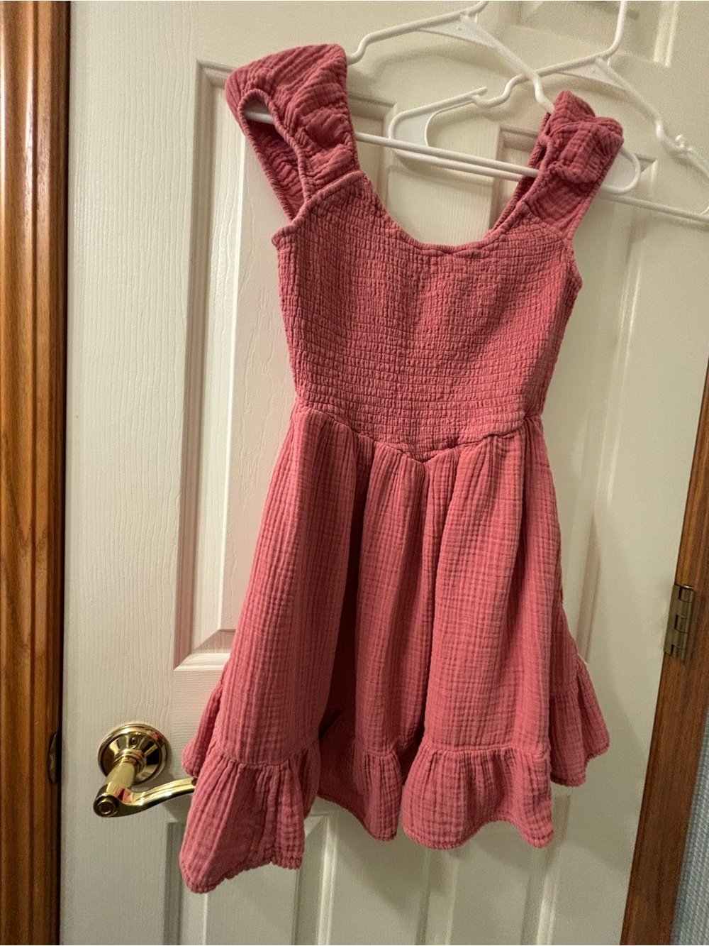 American Eagle Outfitters Mauve Pink Ruffle Strap Girl's Dress